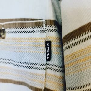 🌅 Striped, Neutral Shacket / Flannel